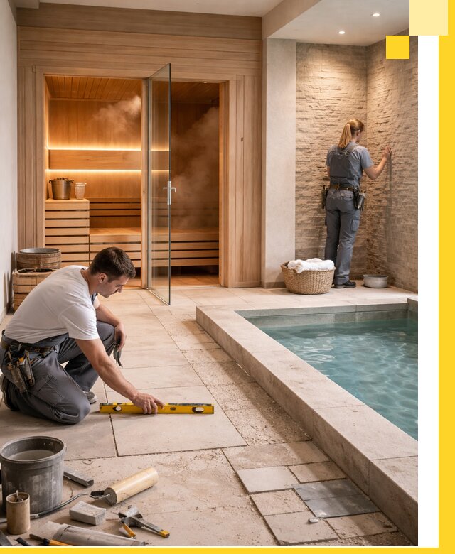 Комплексный дизайн и отделка интерьеров SPA под ключ в Красном Сулине